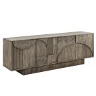 Design komód Modéco 170 cm füstölt szürke mangó