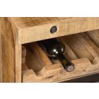 Stílusos komód Thunder kiszedhető bortartóval 175 cm mangó