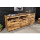 Stílusos komód Thunder kiszedhető bortartóval 175 cm mangó