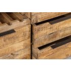 Stílusos komód Thunder kiszedhető bortartóval 175 cm mangó