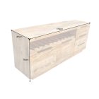 Stílusos komód Thunder kiszedhető bortartóval 175 cm mangó