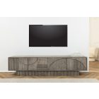 Design TV asztal Modéco 200 cm füstölt szürke mangó