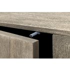 Design TV asztal Modéco 200 cm füstölt szürke mangó