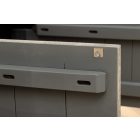 Design TV asztal Modéco 200 cm füstölt szürke mangó