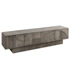 Design TV asztal Modéco 200 cm füstölt szürke mangó