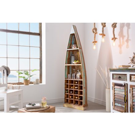 Bortartós hajó alakú polc Sabah 190cm mangó 