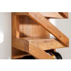 Bortartó Timber 5 üveges 80 cm teak