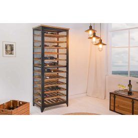 Bortartó vitrin Winebar 72 palackos 184 cm