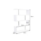 Design polc Pallaton 165 cm fehér 