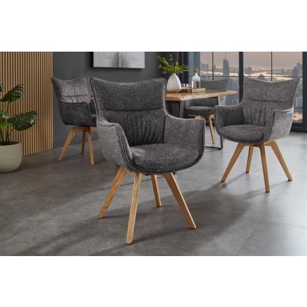 Design étkezőszék Fiorenza antracit