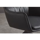 Design étkezőszék Fiorenza fekete műbőr