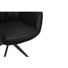 Design étkezőszék Fiorenza fekete műbőr