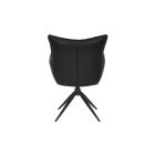 Design étkezőszék Fiorenza fekete műbőr