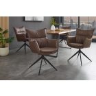 Design étkezőszék Fiorenza barna műbőr