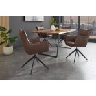 Design étkezőszék Fiorenza barna műbőr