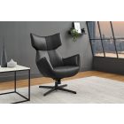 Design fotel Fiorenza fekete műbőr