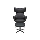 Design fotel Fiorenza fekete műbőr