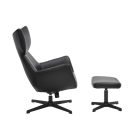 Design fotel Fiorenza fekete műbőr