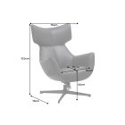 Design fotel Fiorenza fekete műbőr