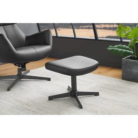 Lábtartó Fiorenza fekete műbőr fotelhoz 