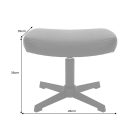 Lábtartó Fiorenza barna műbőr fotelhoz 