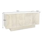 Design komód Modéco 170 cm fehérített mangó