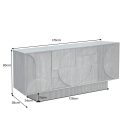 Design komód Modéco 170 cm szürke mangó