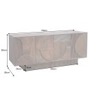 Design komód Modéco 170 cm barna mangó