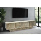 Design TV asztal Modéco 170 cm fehérített mangó