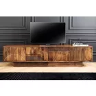 Design TV asztal Modéco 200 cm barna mangó