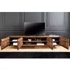Design TV asztal Modéco 200 cm barna mangó