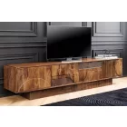 Design TV asztal Modéco 200 cm barna mangó