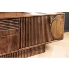 Design TV asztal Modéco 200 cm barna mangó