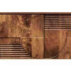 Design TV asztal Modéco 200 cm barna mangó