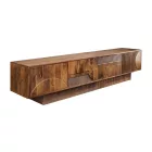 Design TV asztal Modéco 200 cm barna mangó