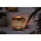 Malia lámpás 19cm fehér-arany