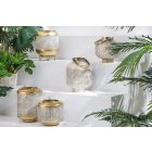 Malia lámpás 19cm fehér-arany