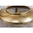 Malia lámpás 19cm fehér-arany