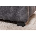 Design ágy Laney 160 x 200 cm szürke bársony ágyneműtartóval