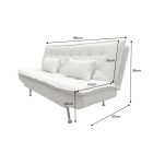 Aria fekvőhellyé alakítható 3 személyes kanapé 195cm bézs kord 