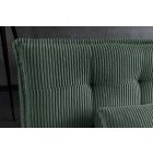 Aria fekvőhellyé alakítható 3 személyes kanapé 195cm zöld kord 