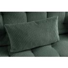 Aria fekvőhellyé alakítható 3 személyes kanapé 195cm zöld kord 