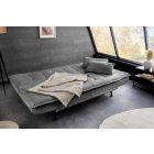 Aria fekvőhellyé alakítható 3 személyes kanapé 195cm szürke kord 