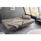 Aria fekvőhellyé alakítható 3 személyes kanapé 195cm szürkésbarna taupe  