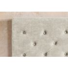 Design ágy Laney 180 x 200 cm pezsgő bézs bársony ágyneműtartóval