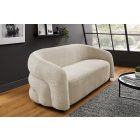 Design kanapé Luna 200 cm 3 személyes bézs zsenília 