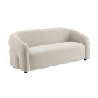 Design kanapé Luna 200 cm 3 személyes bézs zsenília 