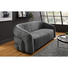 Design kanapé Luna 200 cm 3 személyes szürke zsenília 