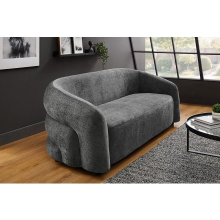 Design kanapé Luna 200 cm 3 személyes szürke zsenília 