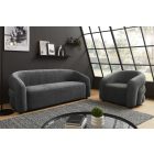 Design kanapé Luna 200 cm 3 személyes szürke zsenília 